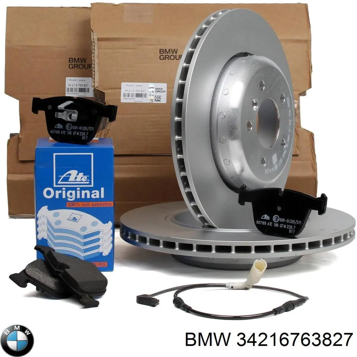 Disco de freno trasero 34216763827 BMW