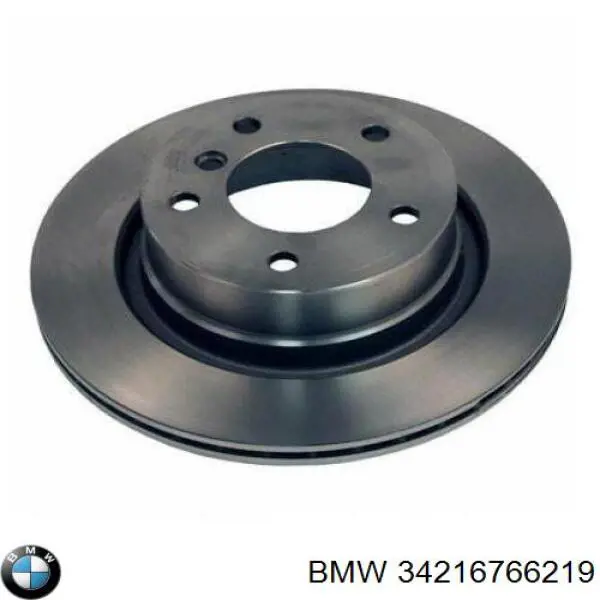 34216766219 BMW disco de freno trasero