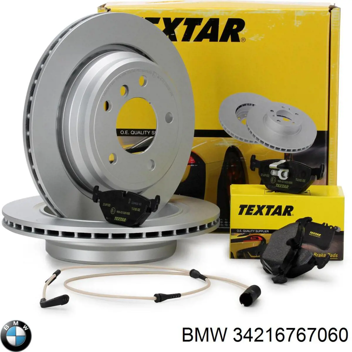 Disco de freno trasero 34216767060 BMW