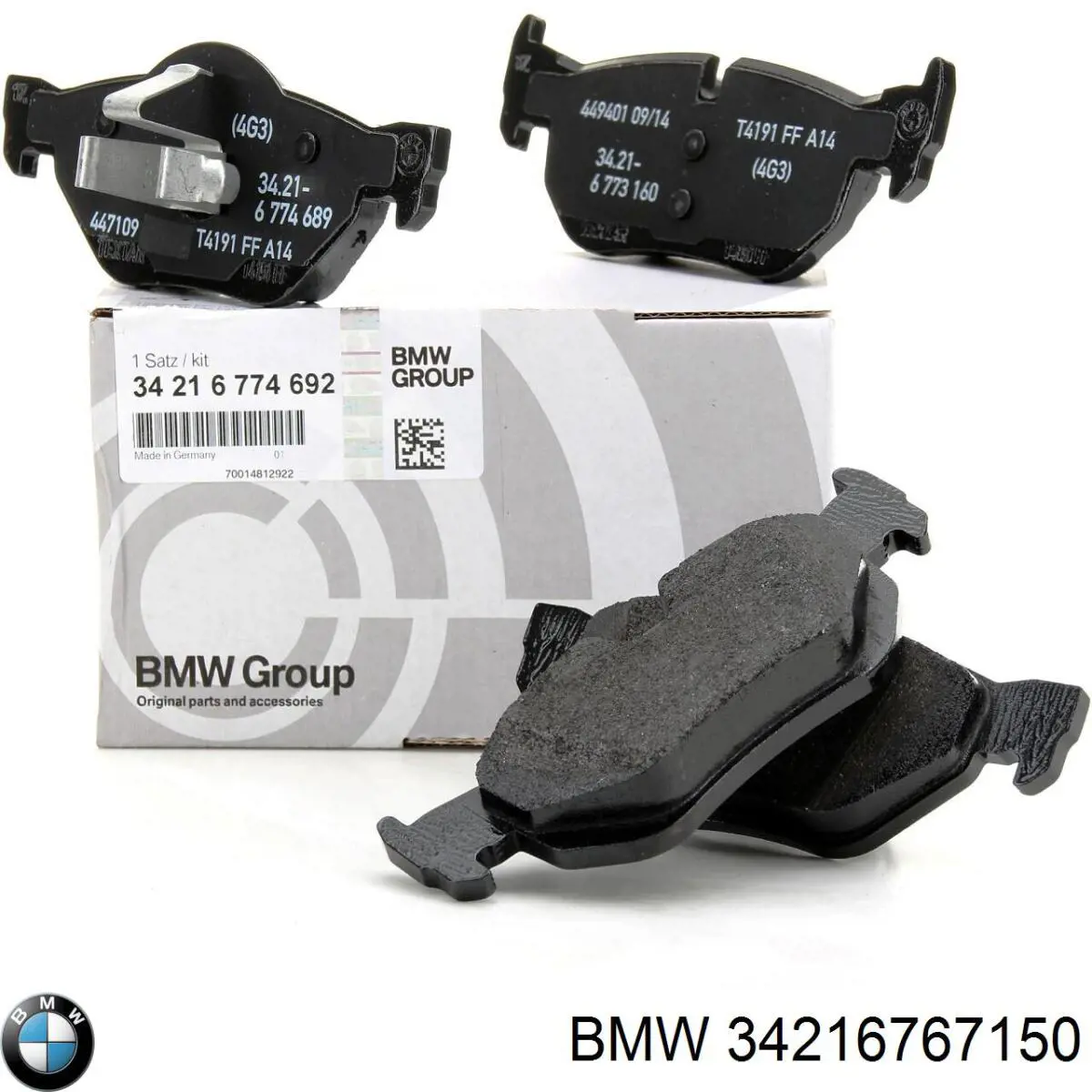 34216767150 BMW pastillas de freno traseras