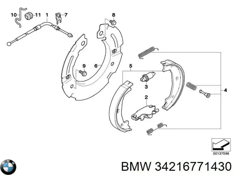 Protector de disco de freno trasero BMW 34216771430 precio, desde 5,43 EUR