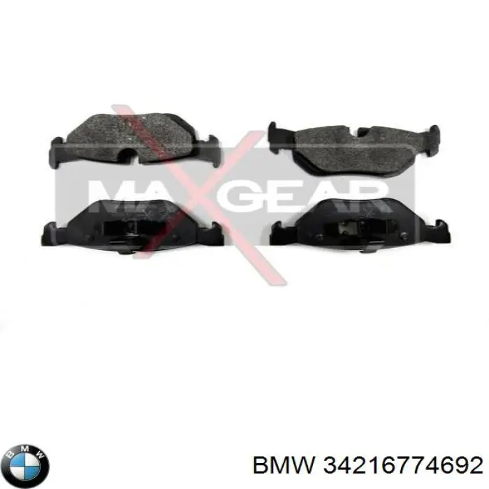34216774692 BMW Pastillas freno traseras