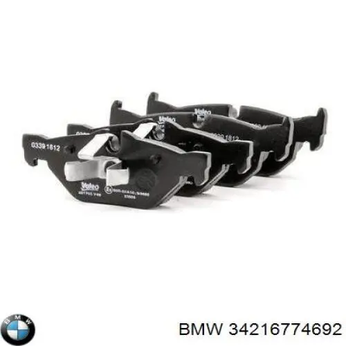 Comprar 34216774692 BMW Pastillas de freno traseras