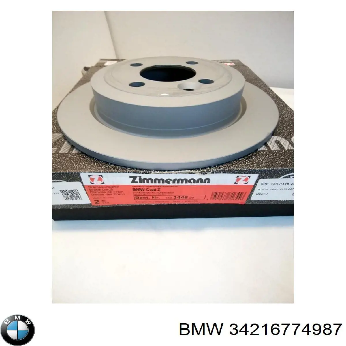 Comprar 34216774987 BMW Disco de freno trasero