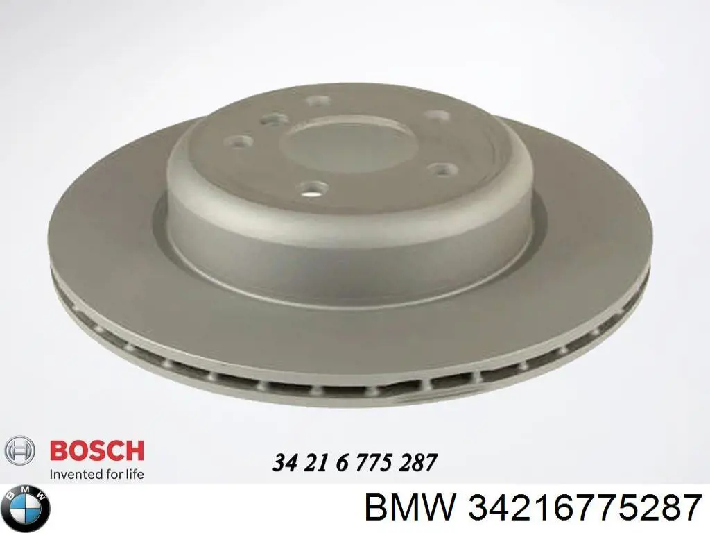 Disco de freno trasero 34216775287 BMW