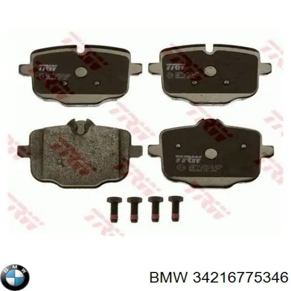 Comprar 34216775346 BMW Pastillas de freno traseras
