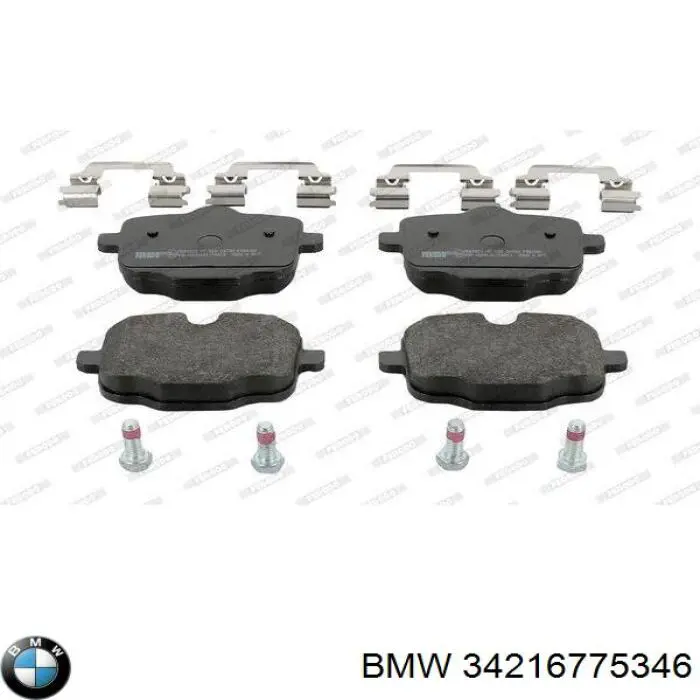 34216775346 BMW Pastillas freno traseras