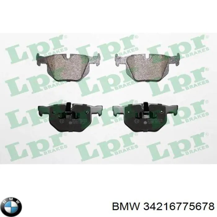 34216775678 BMW Pastillas freno traseras