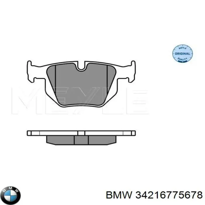 Comprar 34216775678 BMW Pastillas de freno traseras