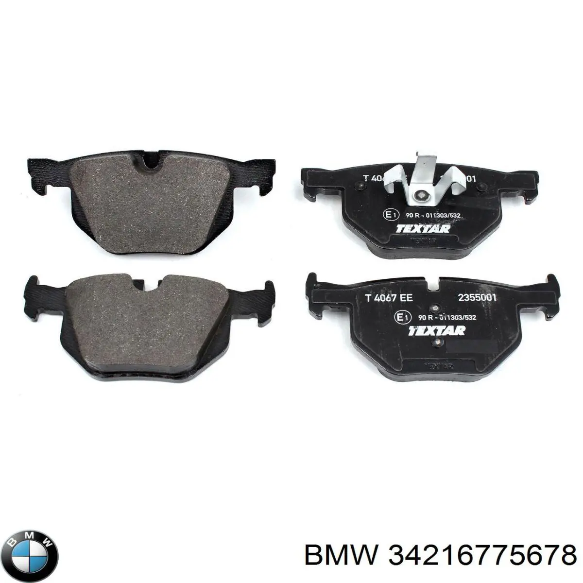 Pastillas de freno traseras 34216775678 BMW