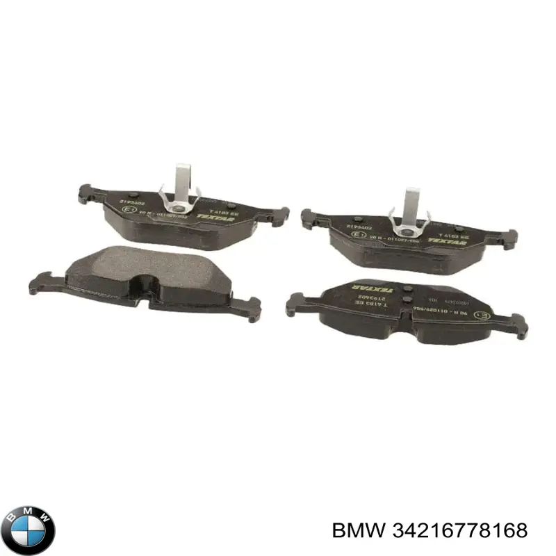 Pastillas de freno traseras 34216778168 BMW