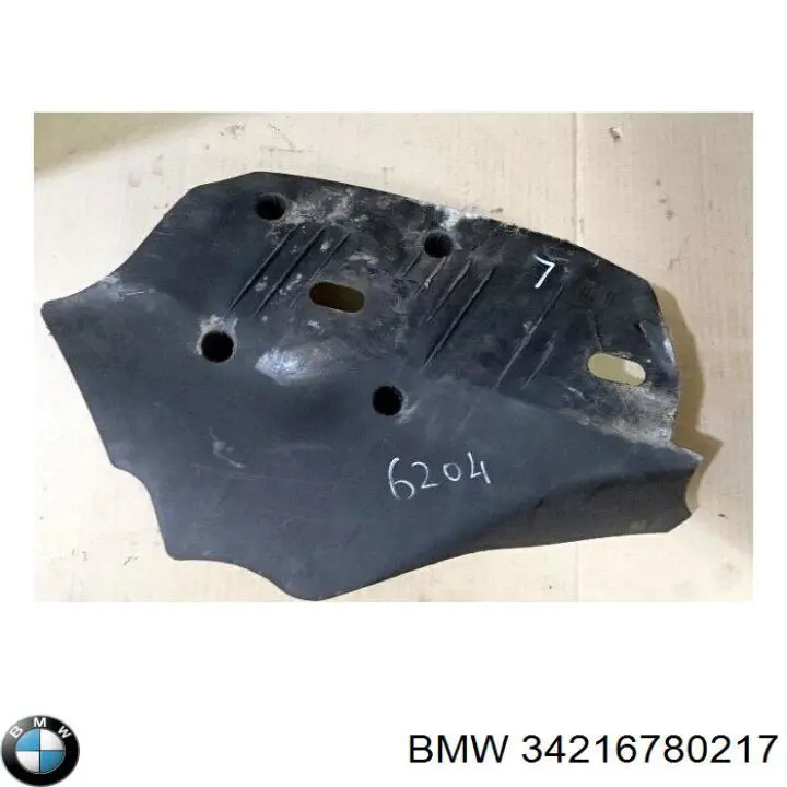 34216780217 BMW chapa protectora contra salpicaduras, disco de freno trasero izquierdo