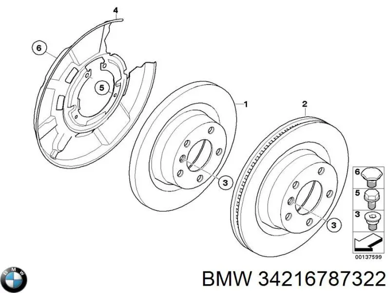Chapa protectora contra salpicaduras, disco de freno trasero derecho para BMW X1 (E84)