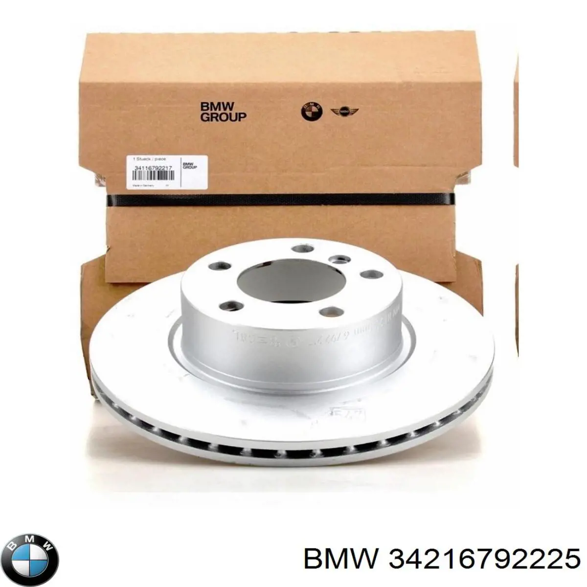 Disco de freno trasero 34216792225 BMW