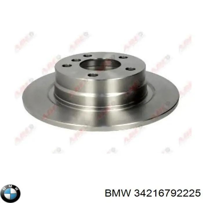 34216792225 BMW disco de freno trasero