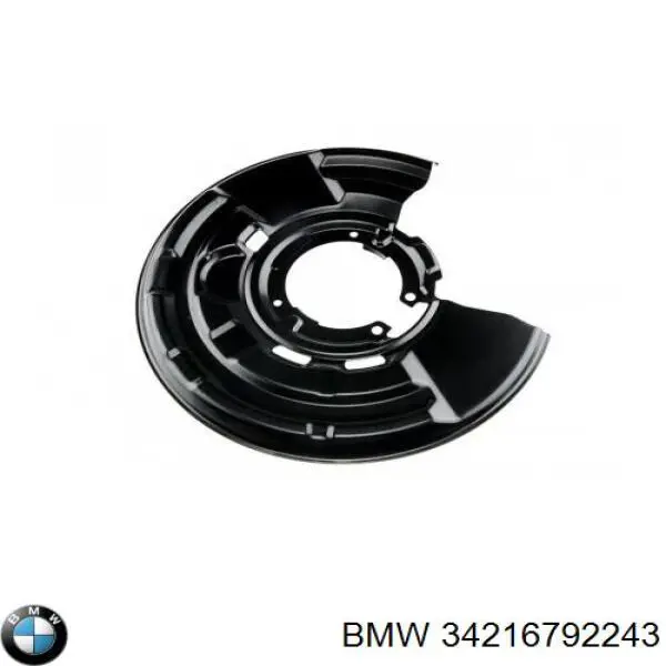 Protector de disco de freno trasero izquierdo BMW 34216792243 precio, desde 22,01 EUR