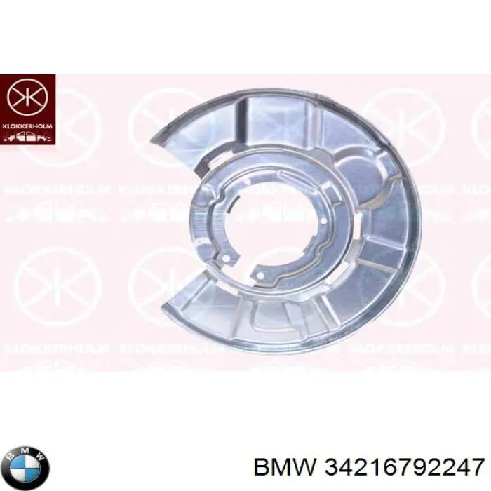 34216792247 BMW Protector de disco de freno trasero izquierdo