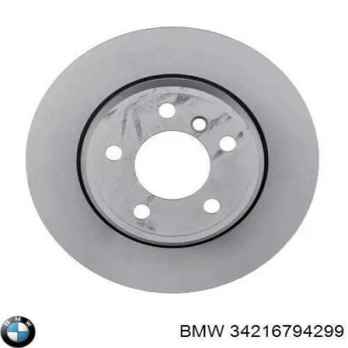 34216794299 BMW disco de freno trasero