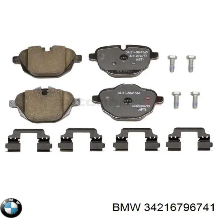 Pastillas traseras BMW 34216796741