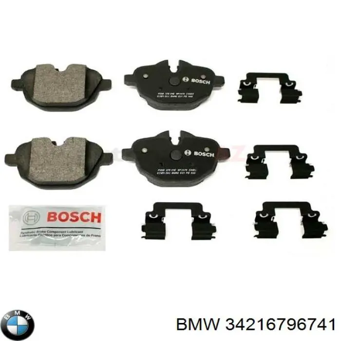 34216796741 BMW Pastillas freno traseras