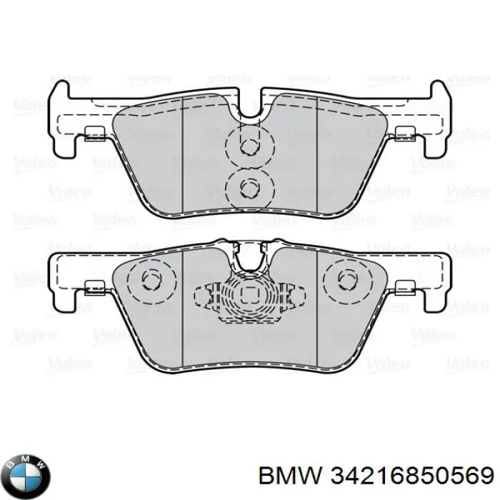 Pastillas traseras de freno BMW 34216850569 precio, desde 25,03 EUR