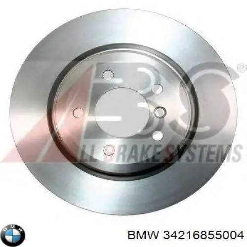 34216855004 BMW disco de freno trasero