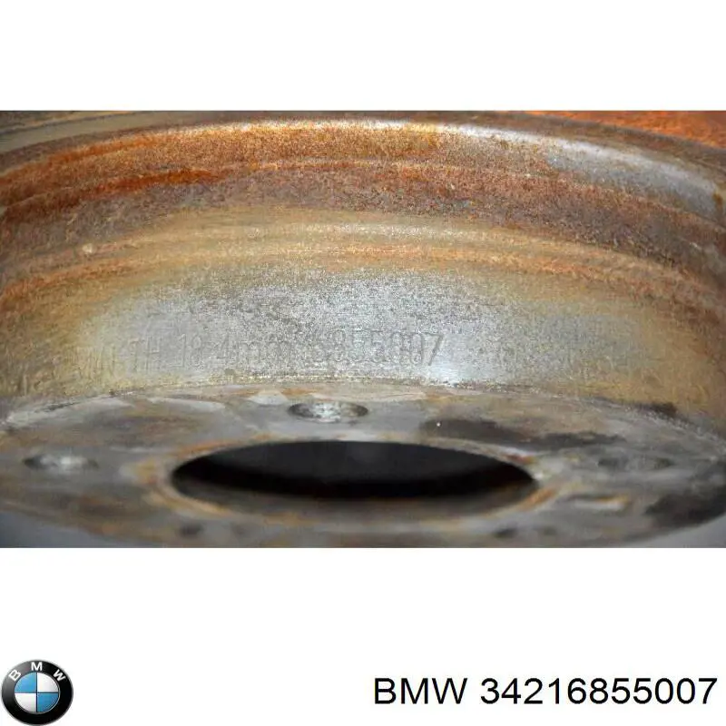 Disco de freno trasero 34216855007 BMW