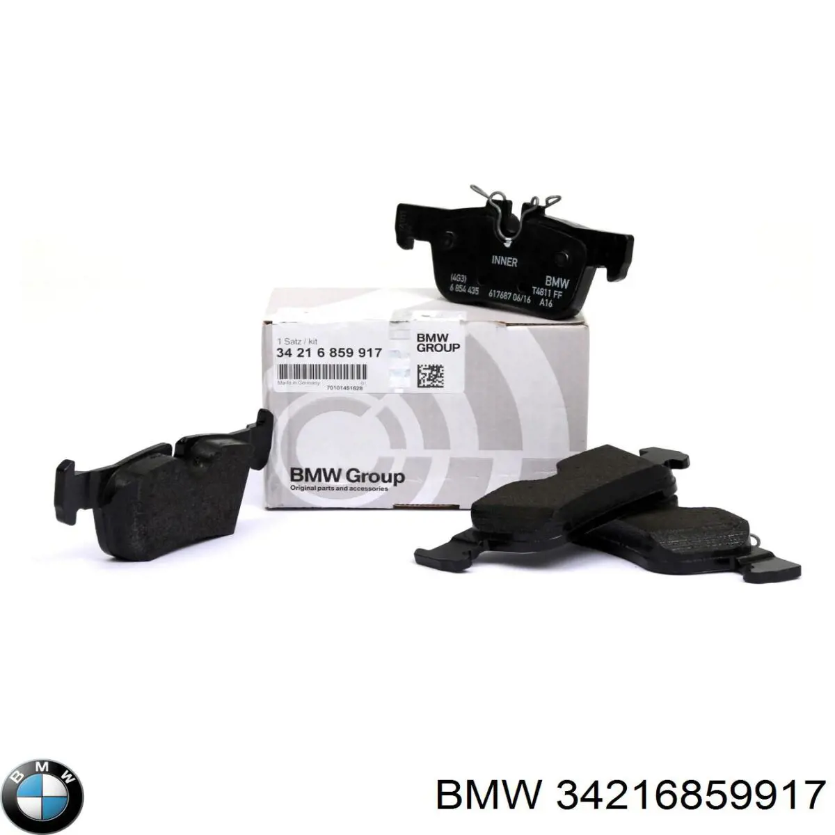 Pastillas de freno traseras 34216859917 BMW
