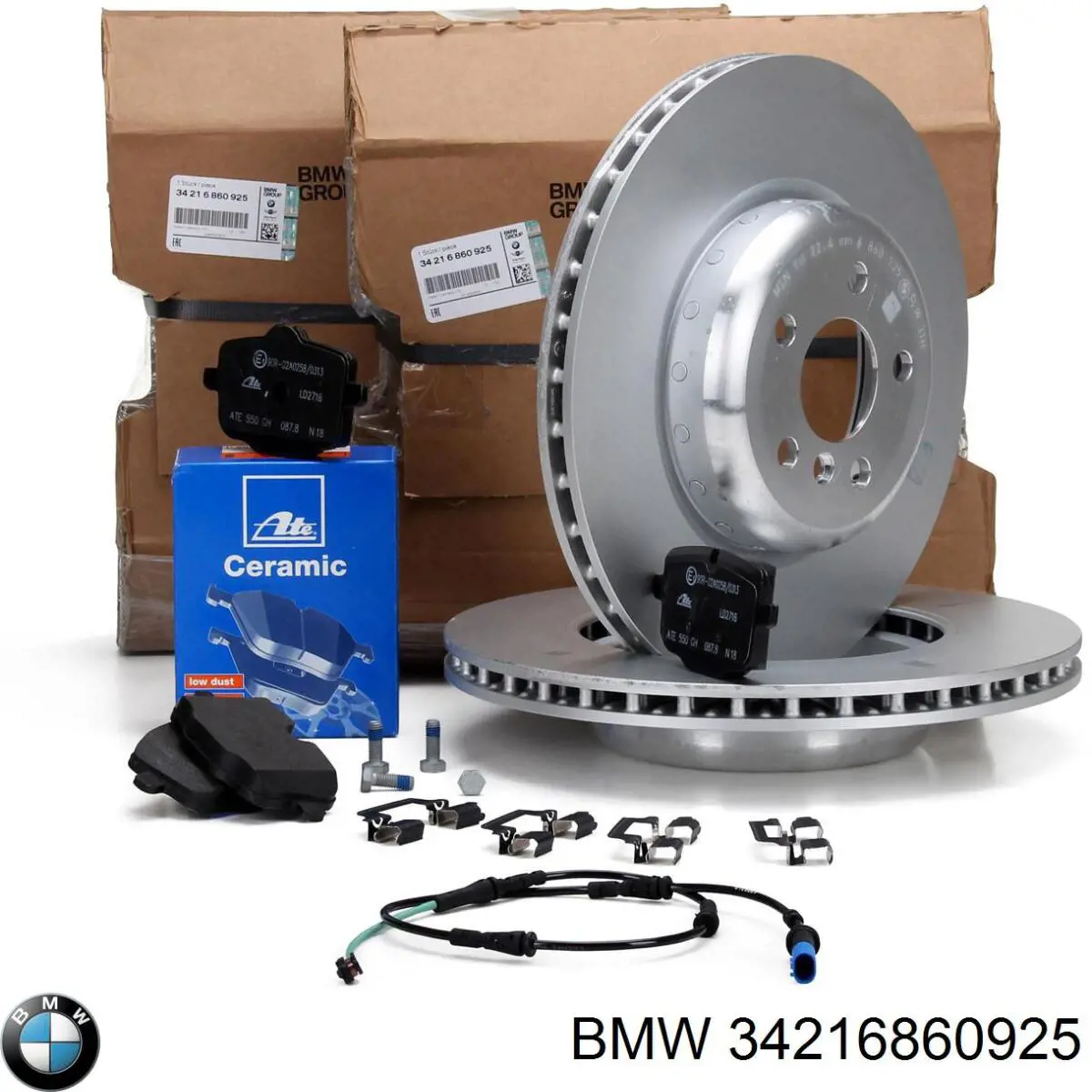 Disco de freno trasero 34216860925 BMW