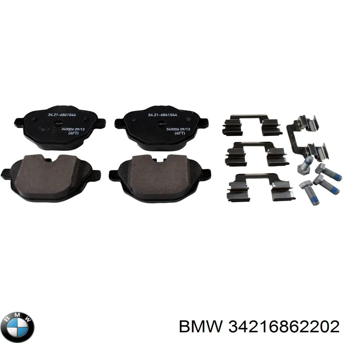 Pastillas traseras BMW 34216862202
