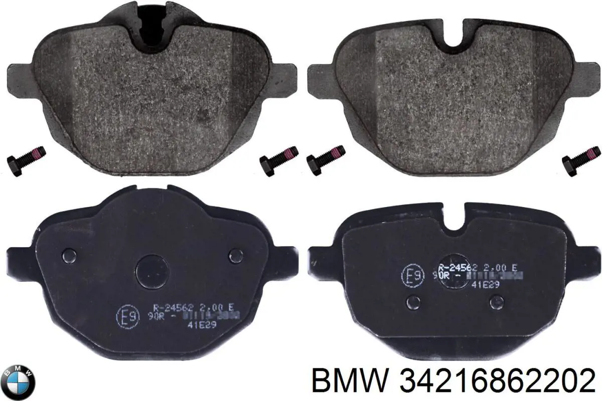 34216862202 BMW Pastillas freno traseras