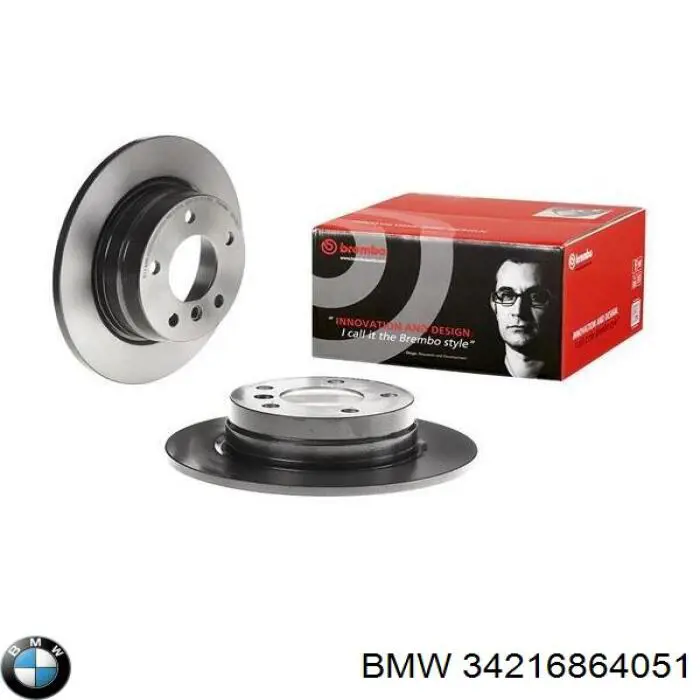 Disco de freno trasero 34216864051 BMW
