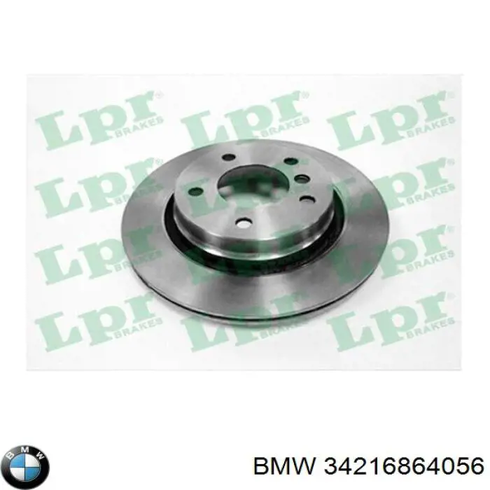 Disco de freno trasero 34216864056 BMW
