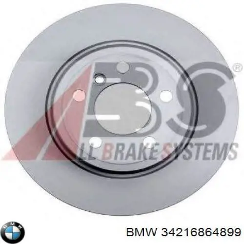 Disco de freno trasero 34216864899 BMW
