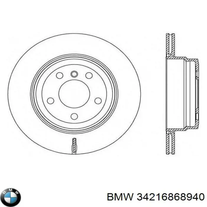 Frenos traseros BMW 34216868940