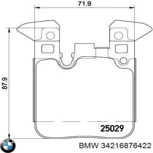 Comprar 34216876422 BMW Pastillas de freno traseras