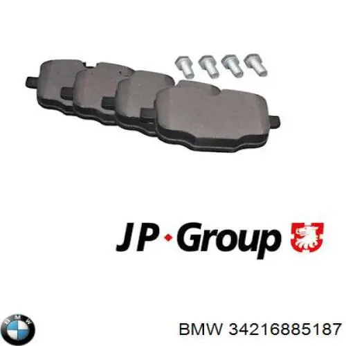 Pastillas traseras BMW 34216885187