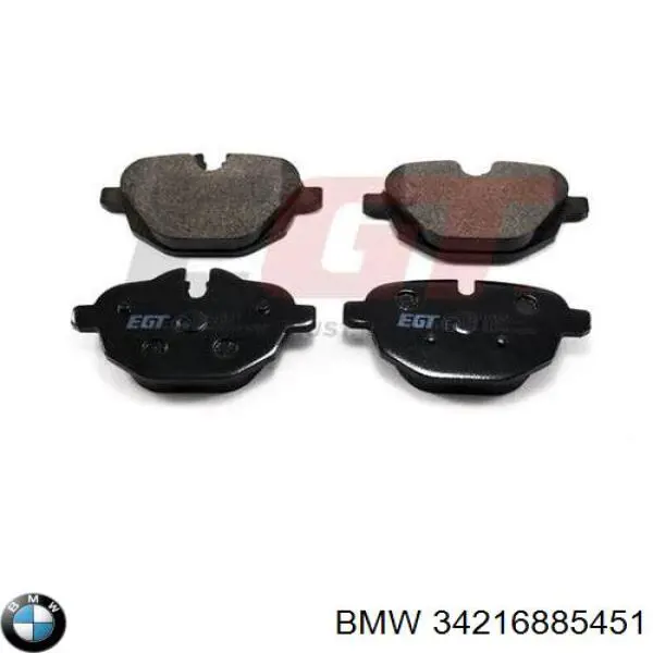 Pastillas de freno traseras 34216885451 BMW