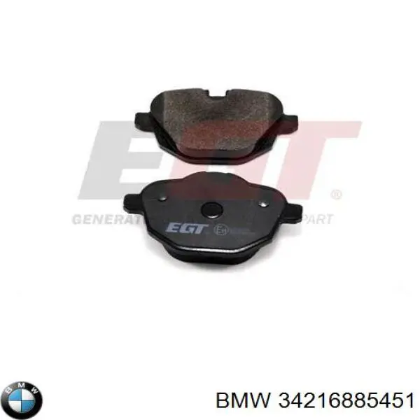Pastillas traseras BMW 34216885451
