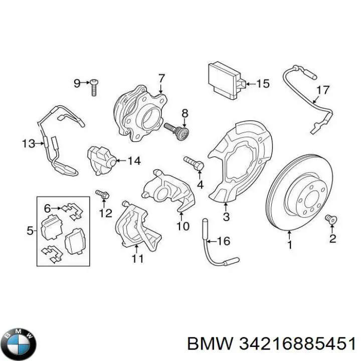 Pastillas traseras de freno BMW 34216885451 precio, desde 34,15 EUR