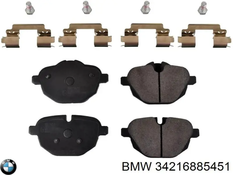 Comprar 34216885451 BMW Pastillas de freno traseras