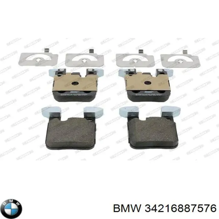 34216887576 BMW pastillas de freno traseras