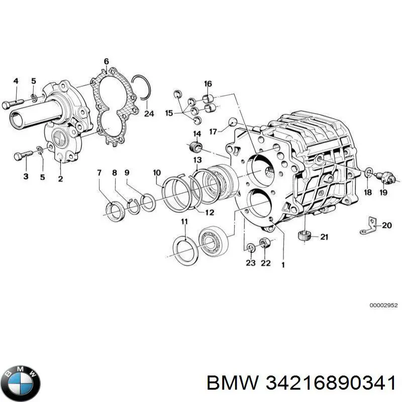 34216890341 BMW disco de freno trasero