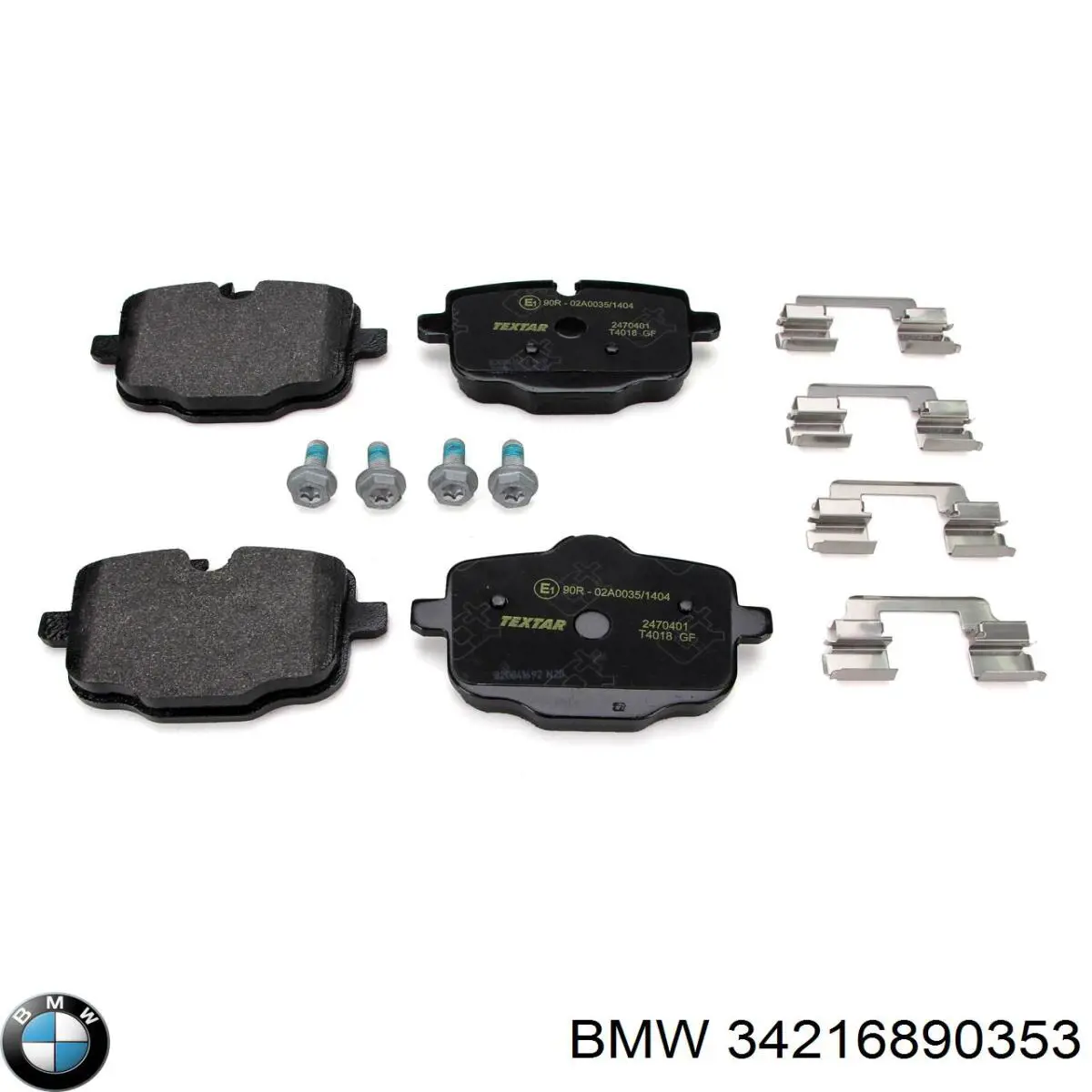 Pastillas de freno traseras 34216890353 BMW