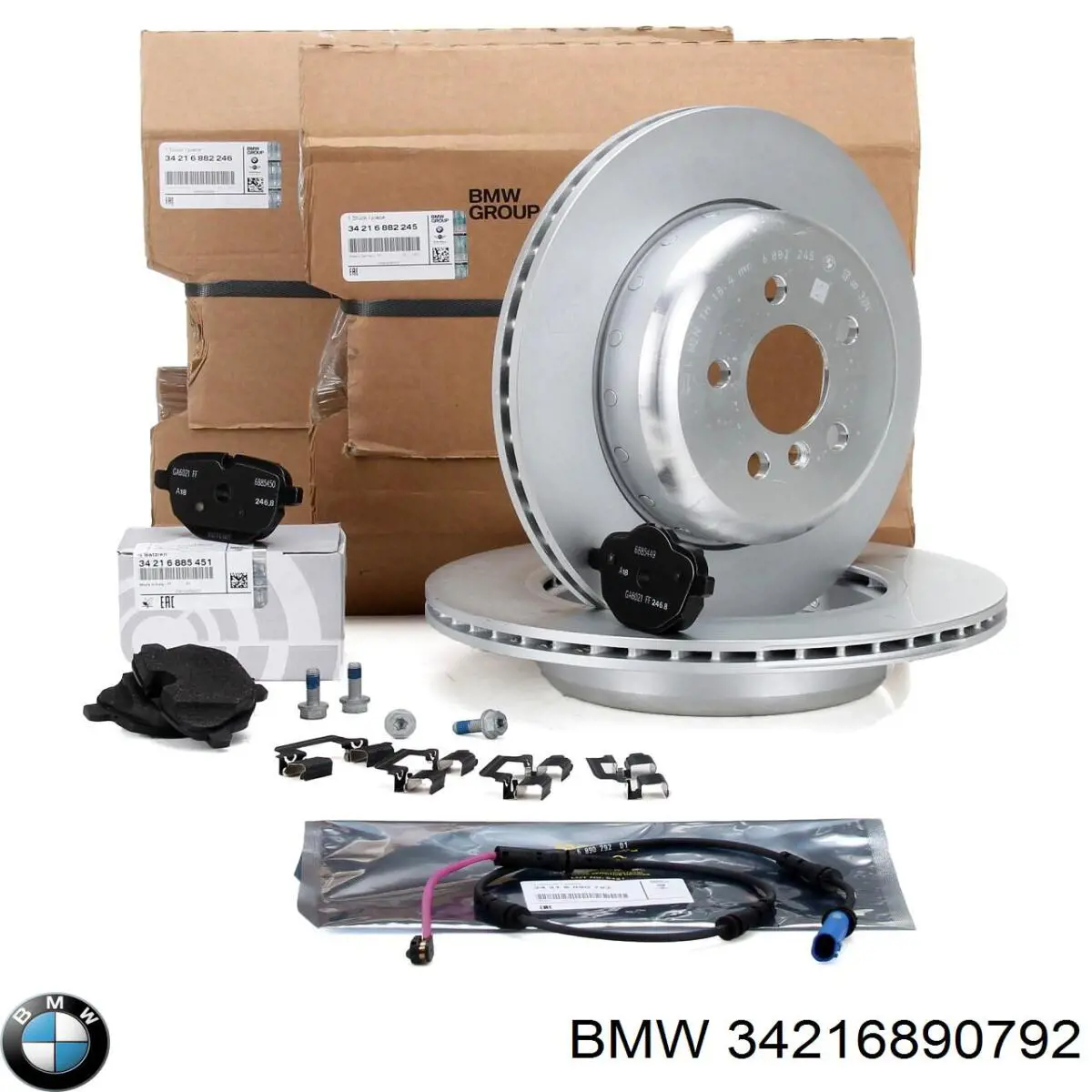 Comprar 34216890792 BMW Sensor de desgaste de pastillas de freno trasero