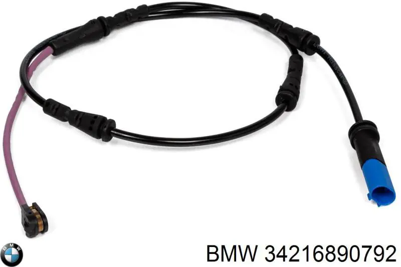 34216890792 BMW Sensor de desgaste de pastillas de freno trasero
