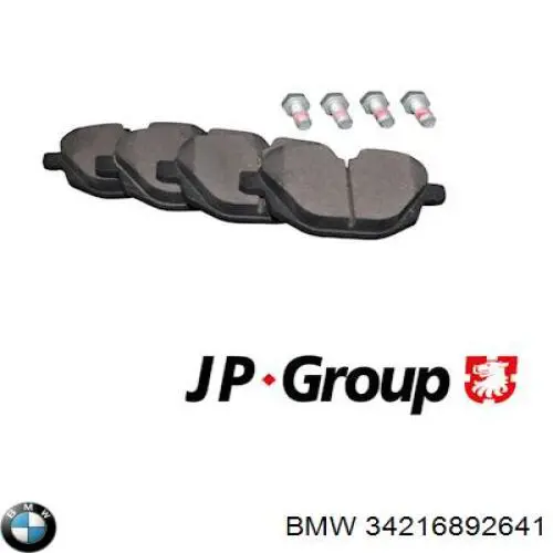 Pastillas traseras BMW 34216892641