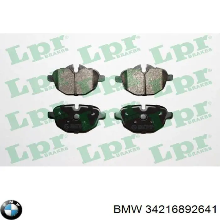 Comprar 34216892641 BMW Pastillas de freno traseras