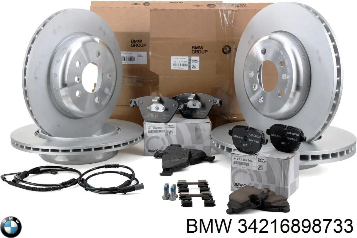 Disco de freno trasero 34216898733 BMW