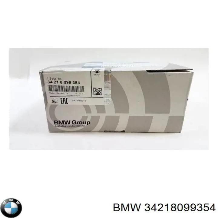 34218099354 BMW pastillas de freno traseras